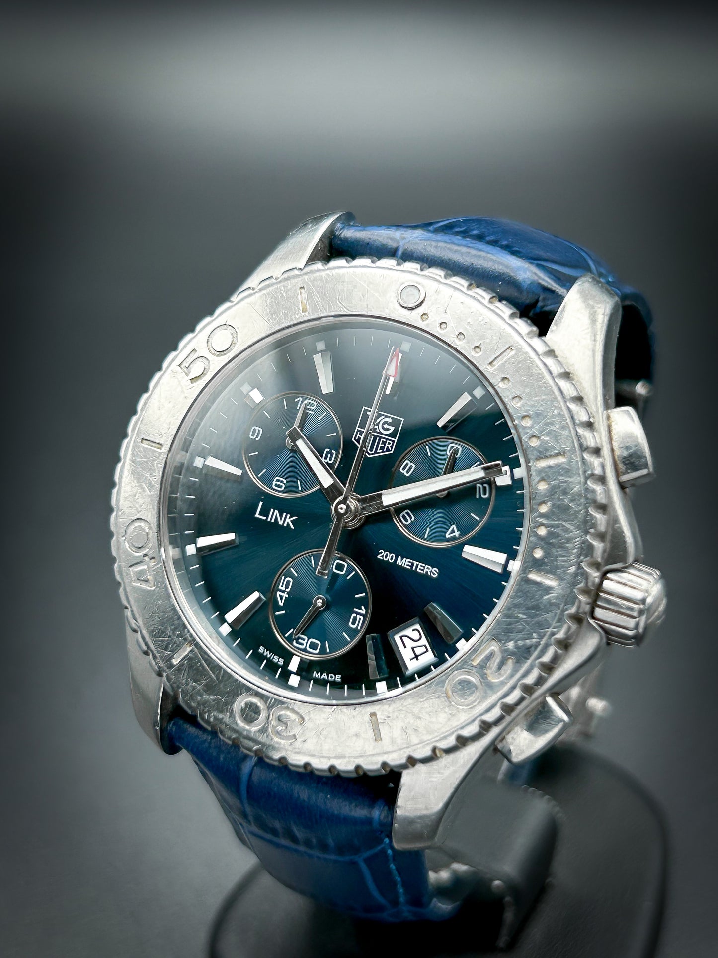 Tag Heuer Link Chronograph Blue Dial