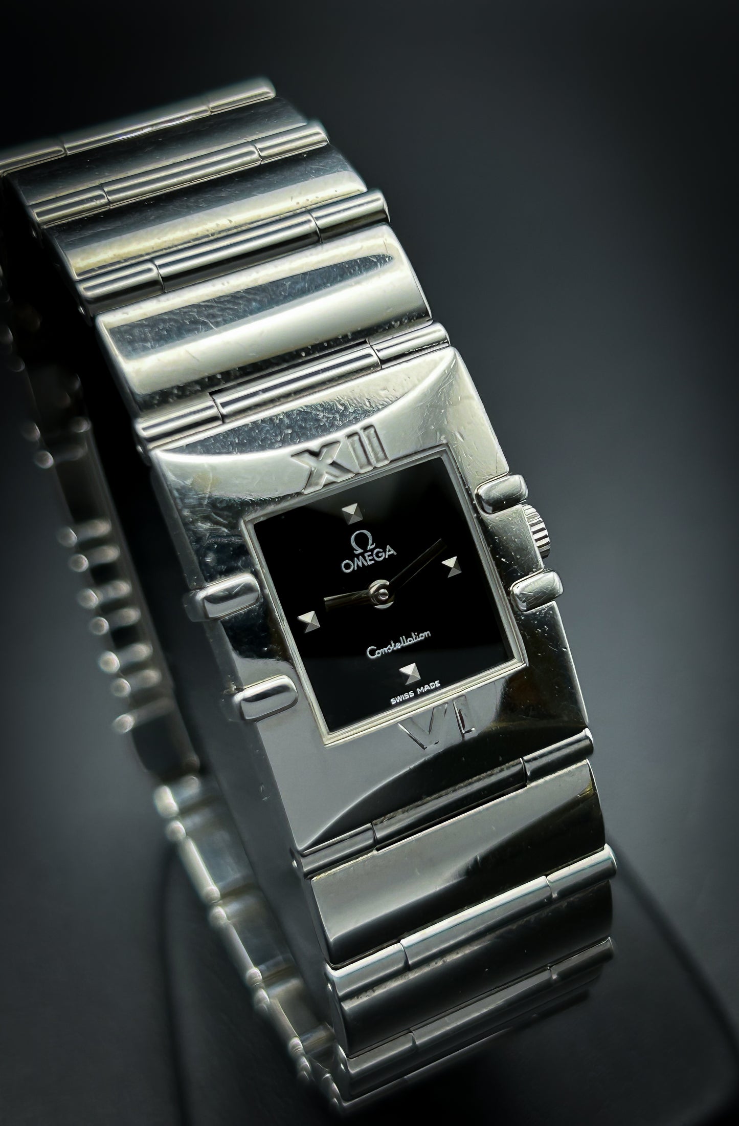 Omega Constellation Quadra Black Dial