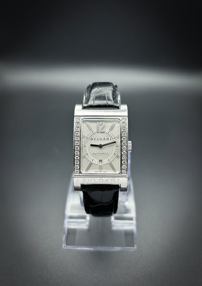 Bvlgari Rettangolo Automatic Diamonds with original box