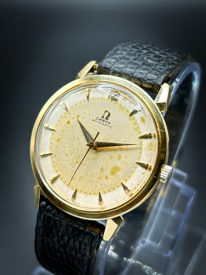 Omega Bullseye Dial 14kt Gold