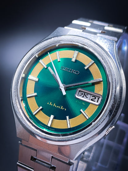 Seiko Advan Emerald Green Kanji Calendar