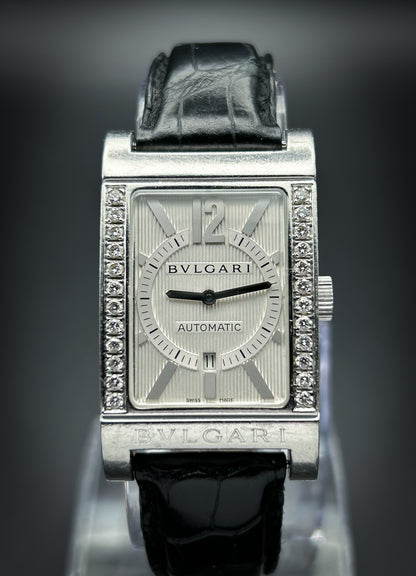 Bvlgari Rettangolo Automatic Diamonds with original box